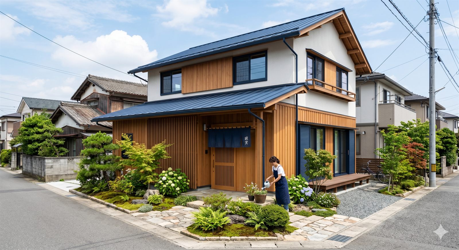 引渡しを迎えた住宅の外観